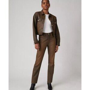 Levi's Premium 501 Original Coated Women's 25x32 Jeans Pay Day Brown